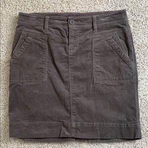 North Face cordoroy mini skirt.